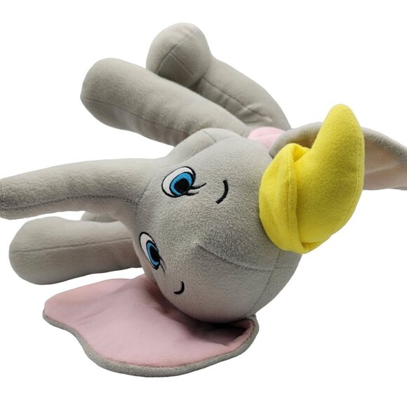 Disney Dumbo Plush Elephant Toy Gray 11" Stuffed Animal Pink Ears Circus Theme - Picture 6 of 9